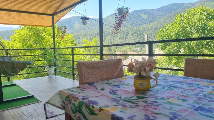 ფოტო 11: ქირავდება ორ ოთახიანი აპარტამენტი აივნითა და მთის პანორამული ხედით